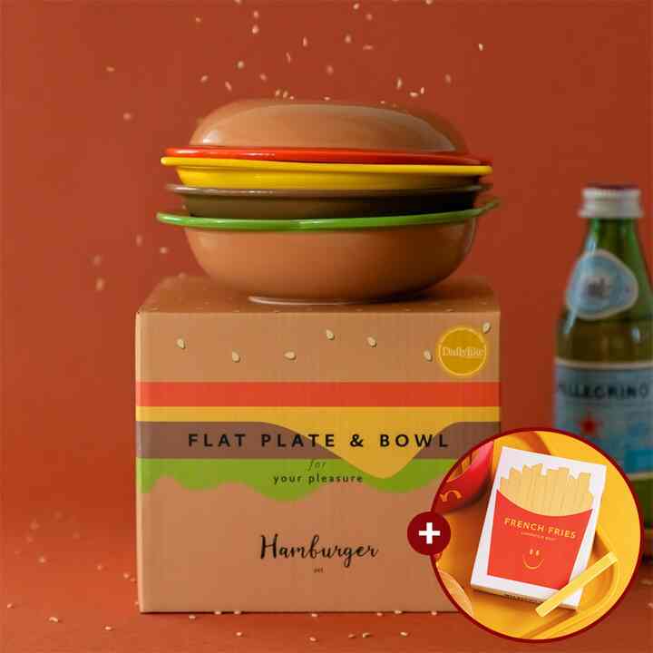 Hambuger プレート 4枚セット