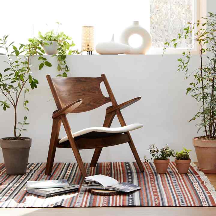 Knitting Wood Lounge Chair