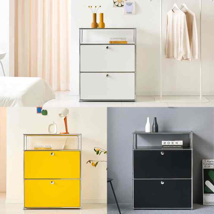 モジュール家具 シェルフ 2段［3色］