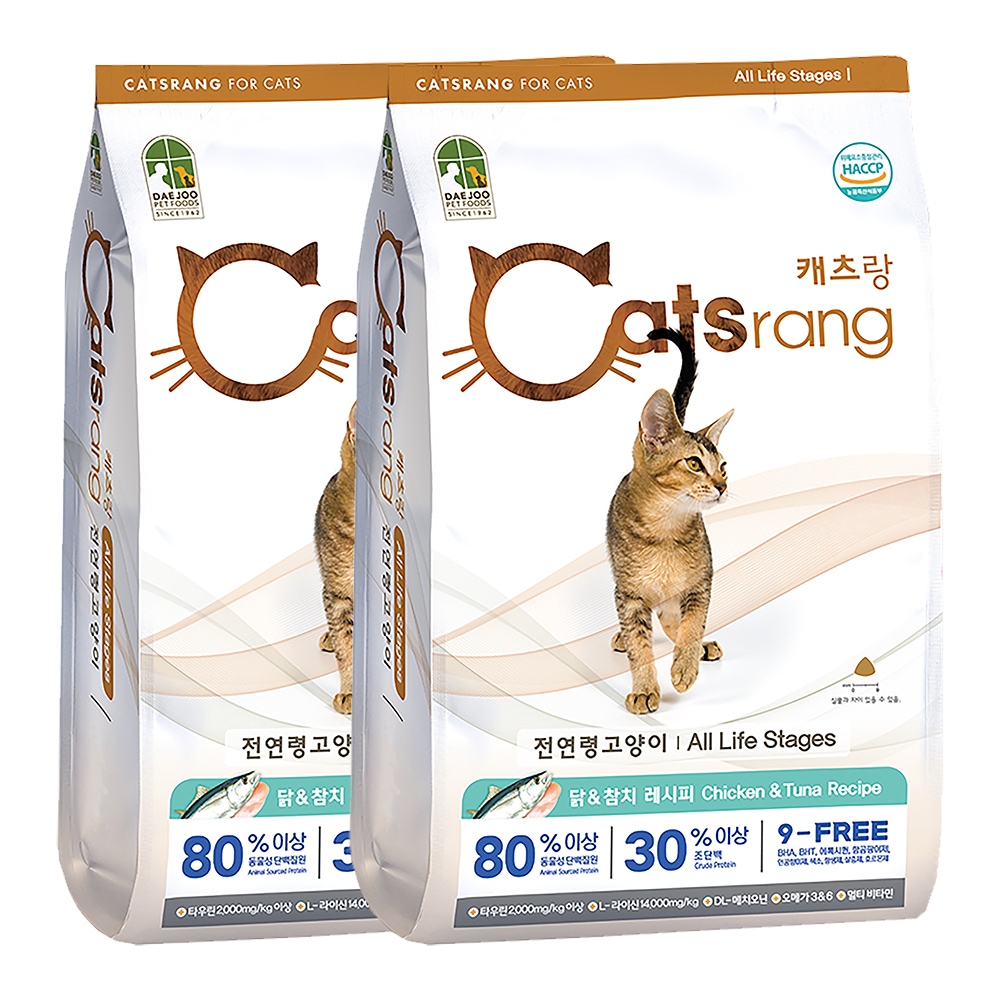 전연령 7kg x 2개 가격 비교 캐츠랑 전연령 7kg x 2개