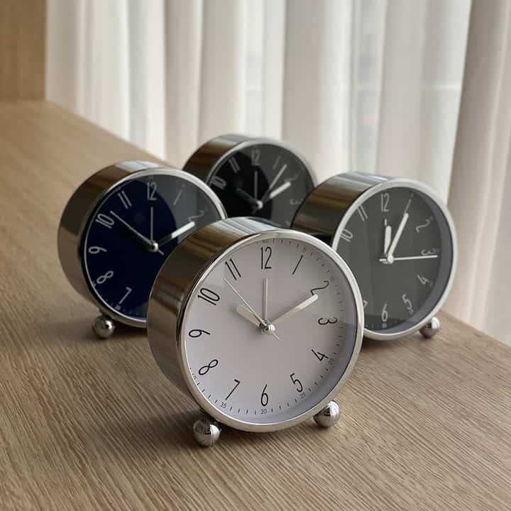 METALBEAD 静音 アラーム卓上時計［4色］