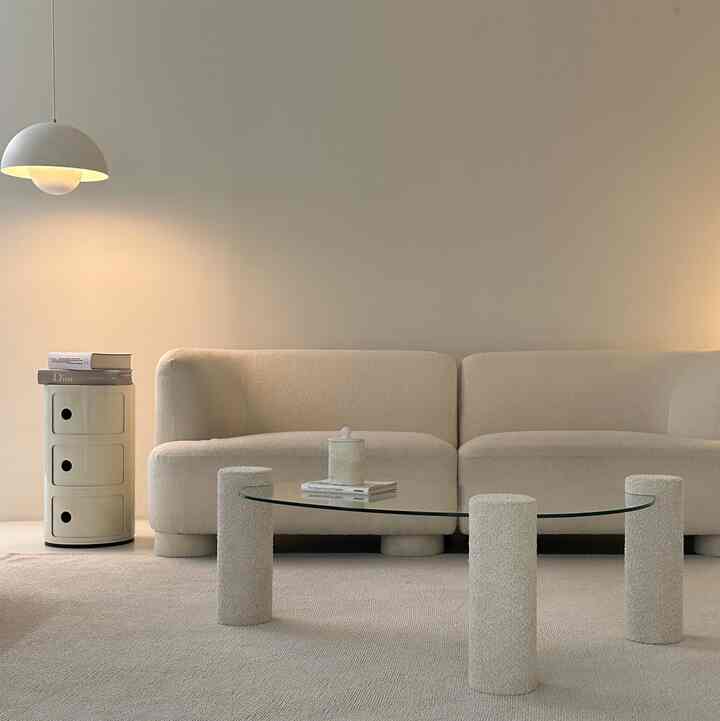 ウッド ガラス ビン ローテーブル