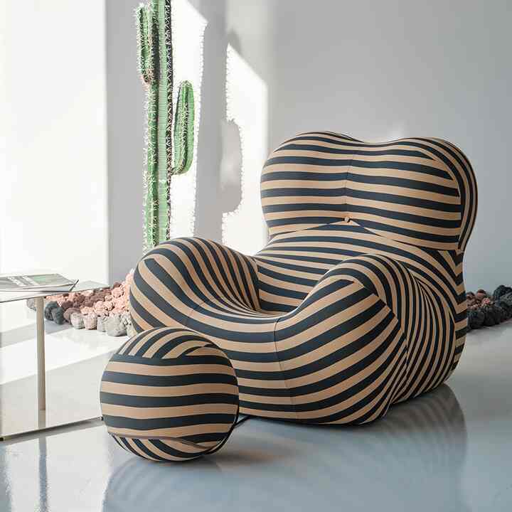 Stripe Accent Lounge Chair