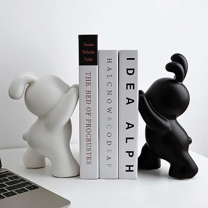 ウサギ ブックエンド［2色］