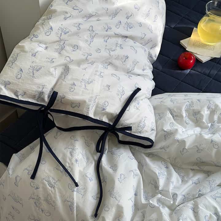 Goodnight Kitty 枕カバー［2色］