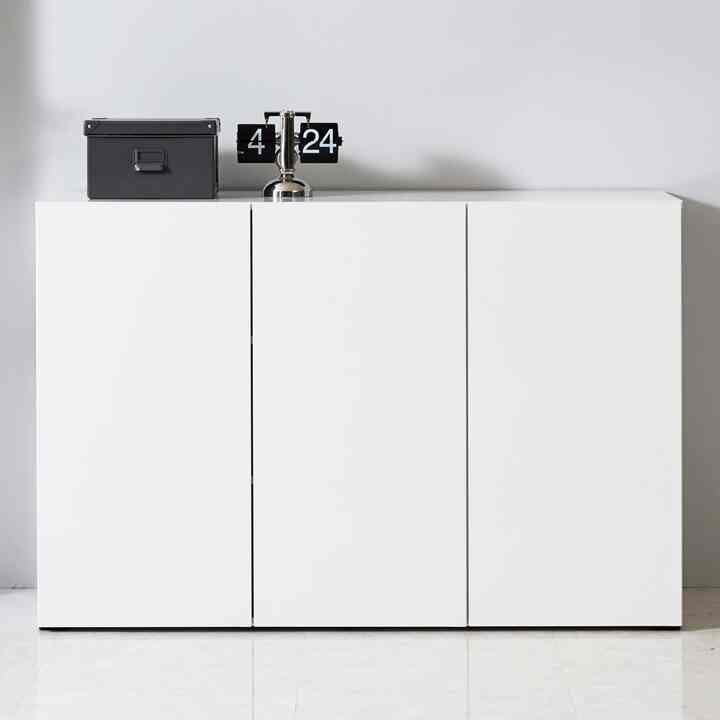 ベンチ 120cm 3段 キャビネット［2色］