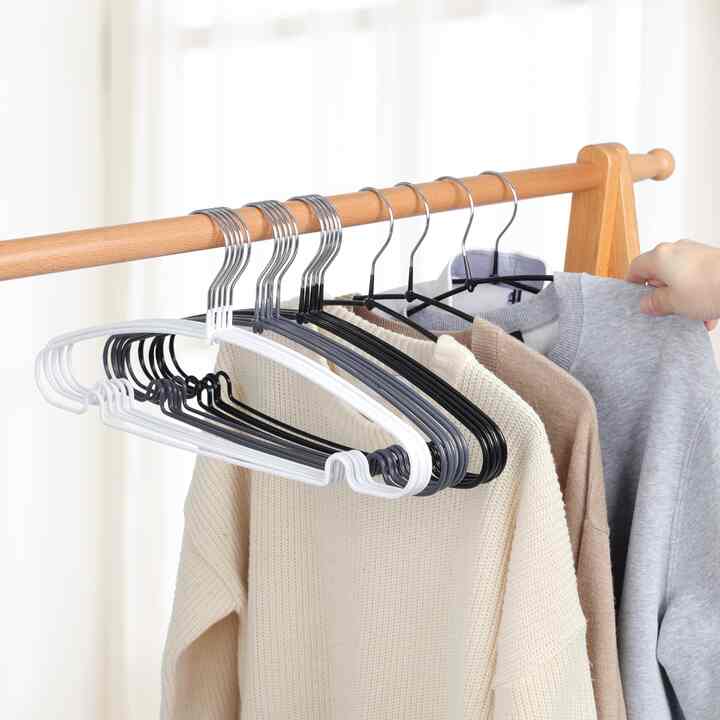 ノンスリップ ラウンドハンガー 40本セット［3色］