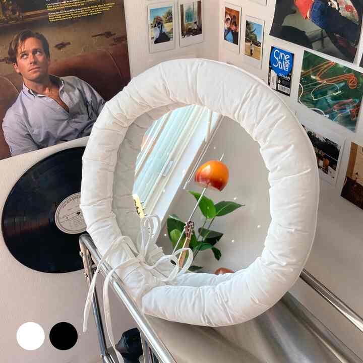 Cushion-Mirror 卓上 壁掛けミラー［2色］