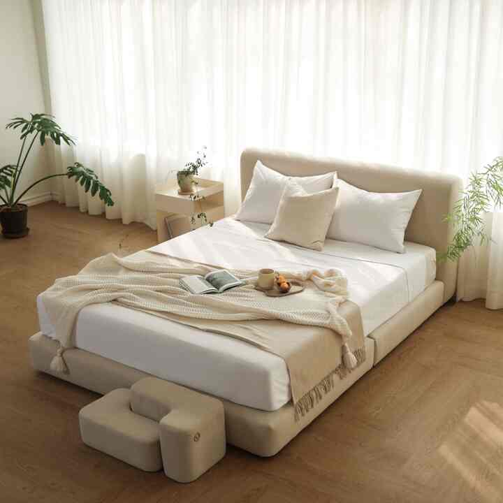 Pudding ファブリック ベッド［3サイズ］