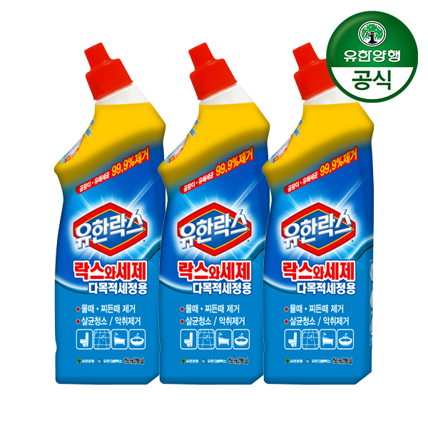 오늘의집 유한락스 락스와세제 다목적세정용 755ml 3개