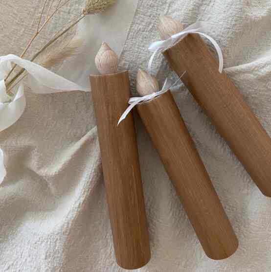 wooden candle［4種］