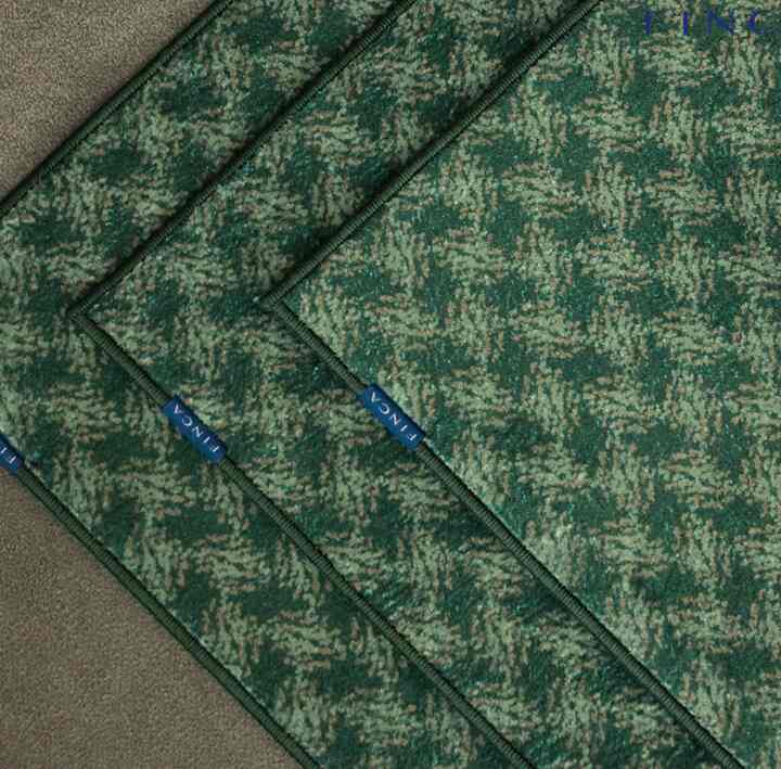 60's ヴィンテージ グリーン カーペットラグ［3サイズ］