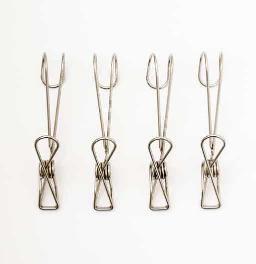 吊り下げ式 ステンレスクリップ 4個セット