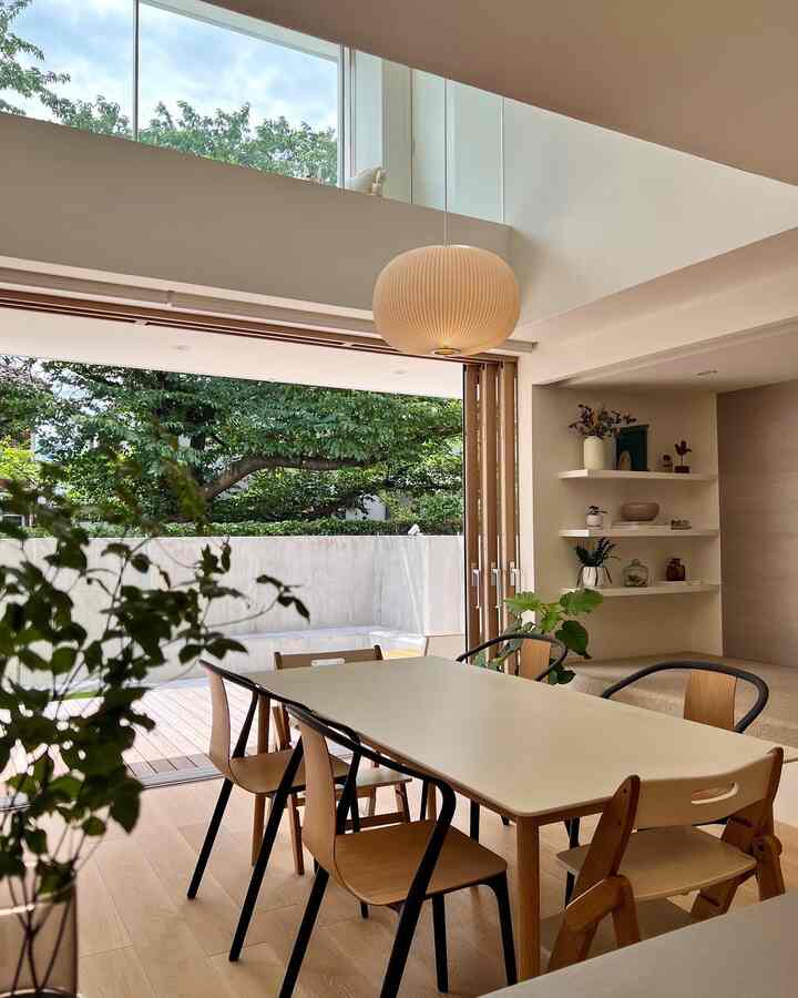 🇯🇵 桜の借景を活かしたシンプルナチュラルな家🌸