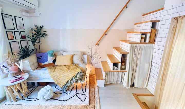 🇯🇵 アースカラーで"癒し×海外ライク"なロフト付きメゾネット