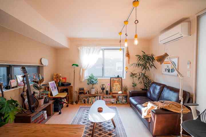 🇯🇵 植物と暮らすアメリカンヴィンテージな部屋