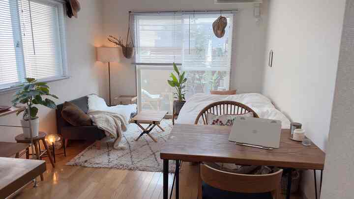 🇯🇵 ベランダをカフェスペースに🌿自然を感じる一人暮らしの部屋