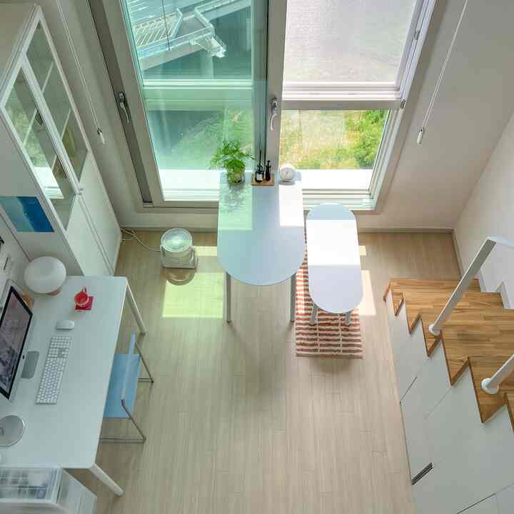 🇰🇷 シンプルなのに殺風景にならない小物の使い方、ロフト付きの一人暮らし