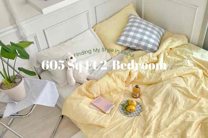 Inside a modern 605 sq ft cottage-core apartment