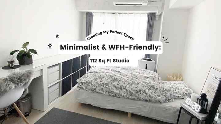 Inside a clean girl's WFH-friendly 112 sq ft studio 