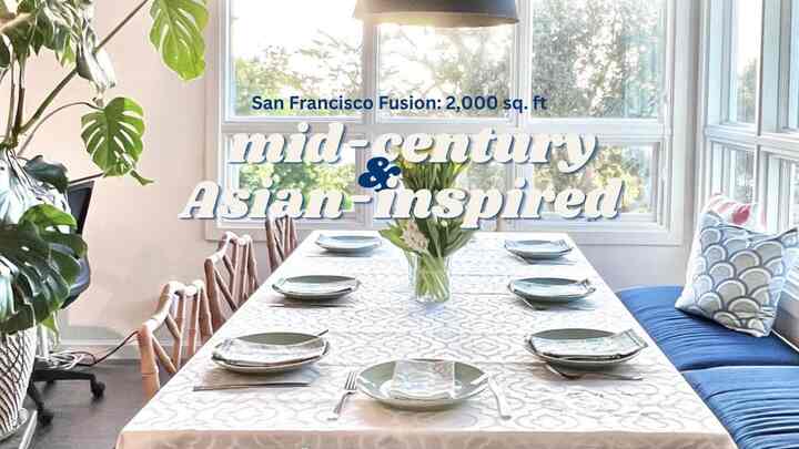 Inside a Midcentury Modern style home fused with Asian inspirations