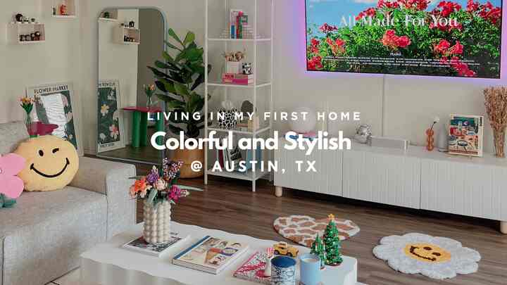 Inside a first-time homeowner's vibrant home