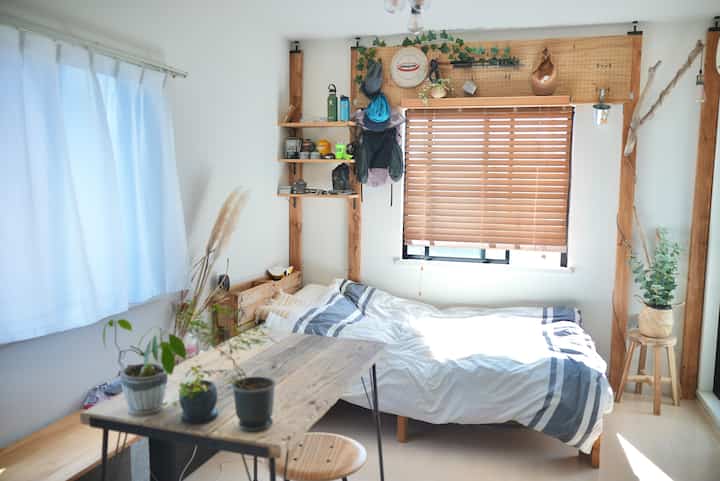 🇯🇵 植物とDIYで作る、1Ｒ25㎡の快適な部屋