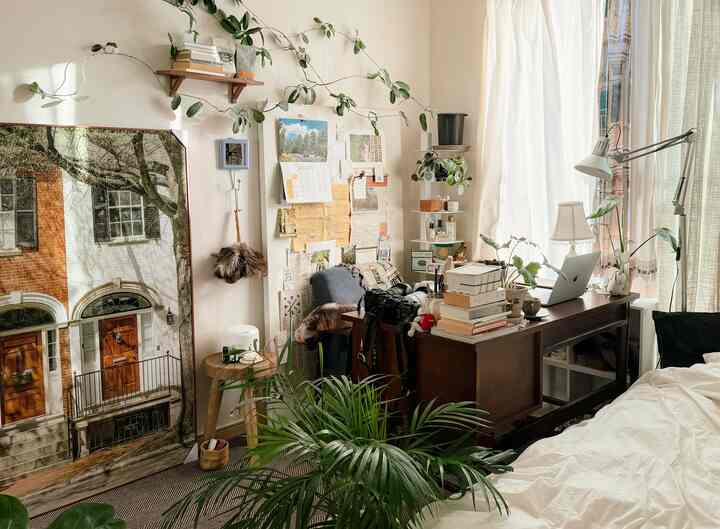 🇰🇷 実家の4畳部屋にヴィンテージ風のワークスペースを実現！