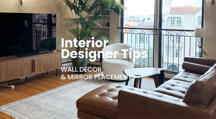 Wall decor and mirror magic in a historic california apartment!