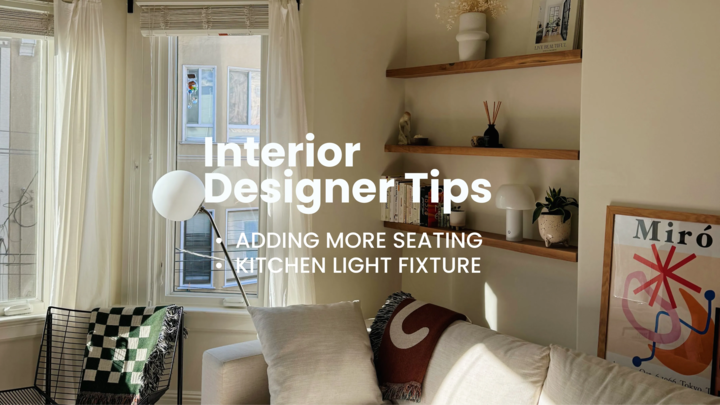 Smart ways to add seating for guests in a city apartment!