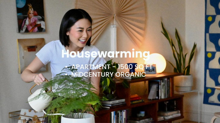 Inside this Midcentury Modern 1100 sq ft loft with exposed brick and beams