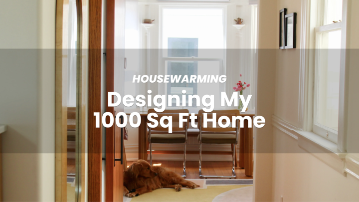 Inside a Scandinavian 1000 sq ft condo with pops of color