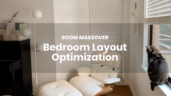 Recommendations for improving a small bedroom layout for storage and flow