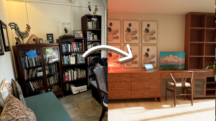 Recommendations for transforming a user's cluttered office into a sleek space