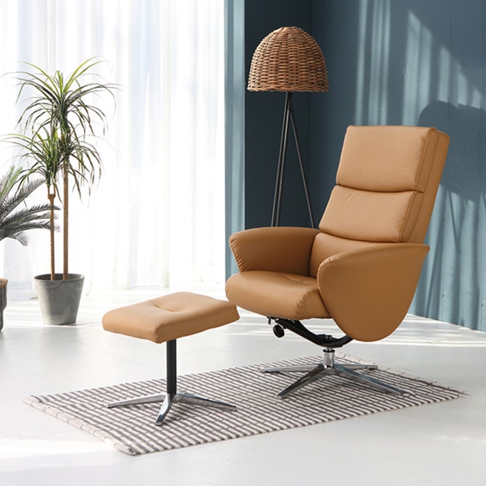 아성가구 LAF 아이리스 리클라이너 소파 스툴