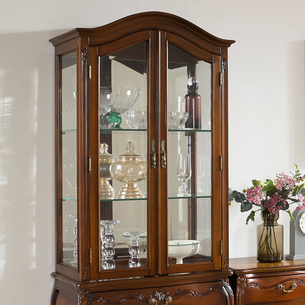 [신상품] 벤티스가구 듀 엔틱 장식장 원목 와인 진열장 유리 거실 인테리어