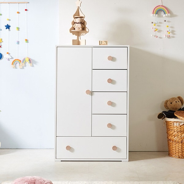 [신상품]미아트 루미가구 네오수 도어 5단 서랍 옷장 800