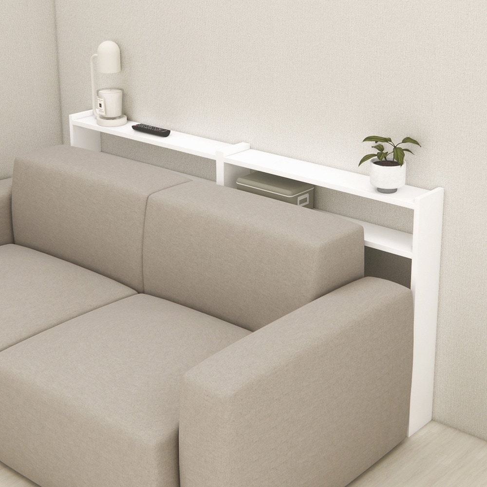 [신상품] 다니엘우드 거실 쇼파 뒤 보조 테이블 DIY 틈새선반 화이트