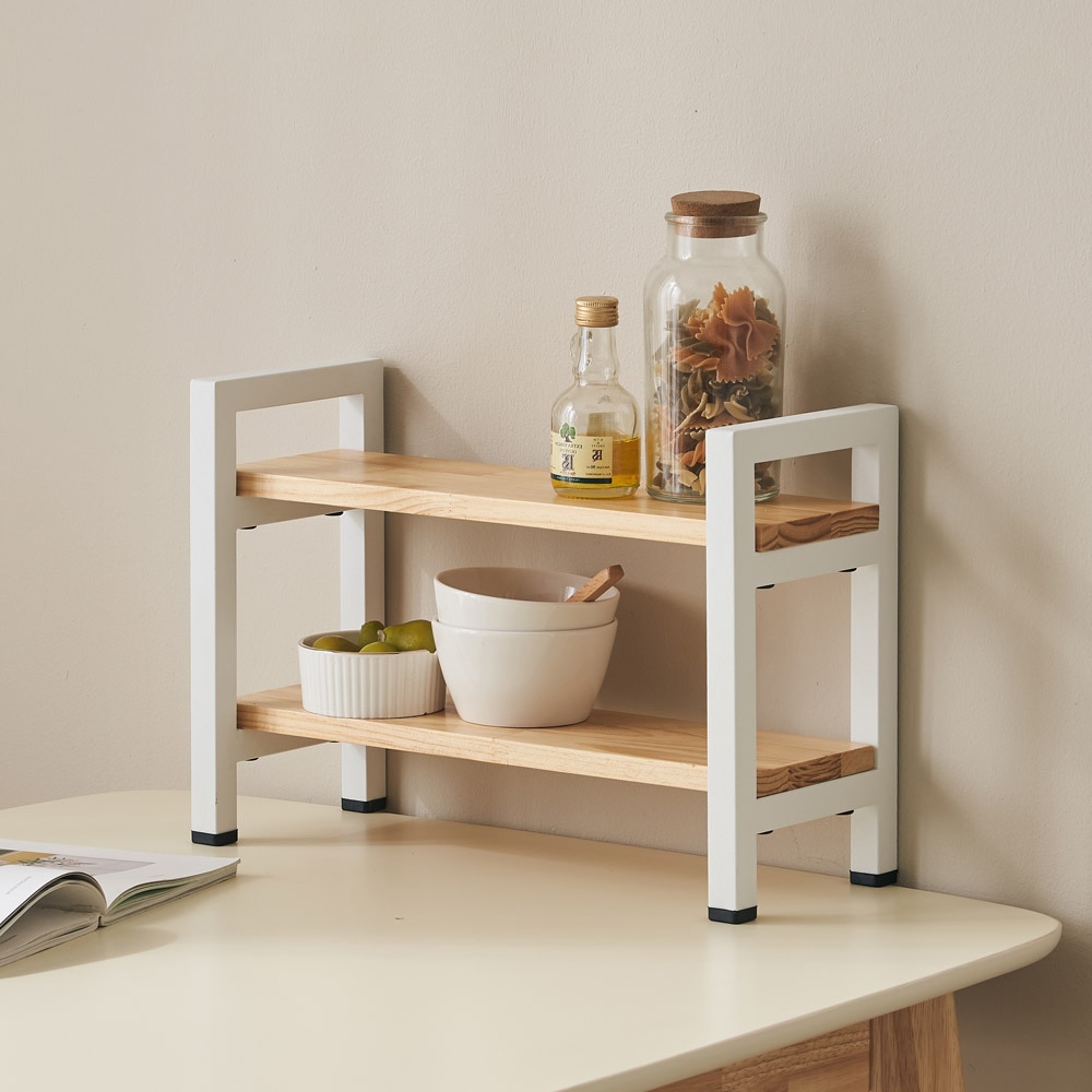 [신상품] 핀란디아 피노 원목 2단 미니선반