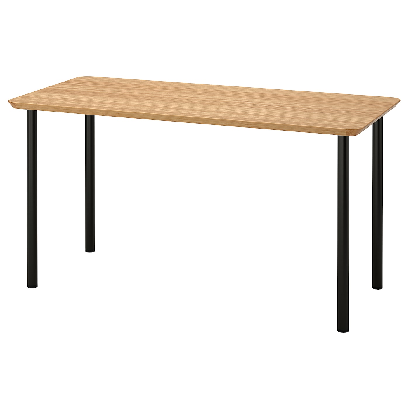 [신상품] 이케아 안팔라레+아딜스 책상 공부 사무실 작업 140x65cm 대나무/블랙