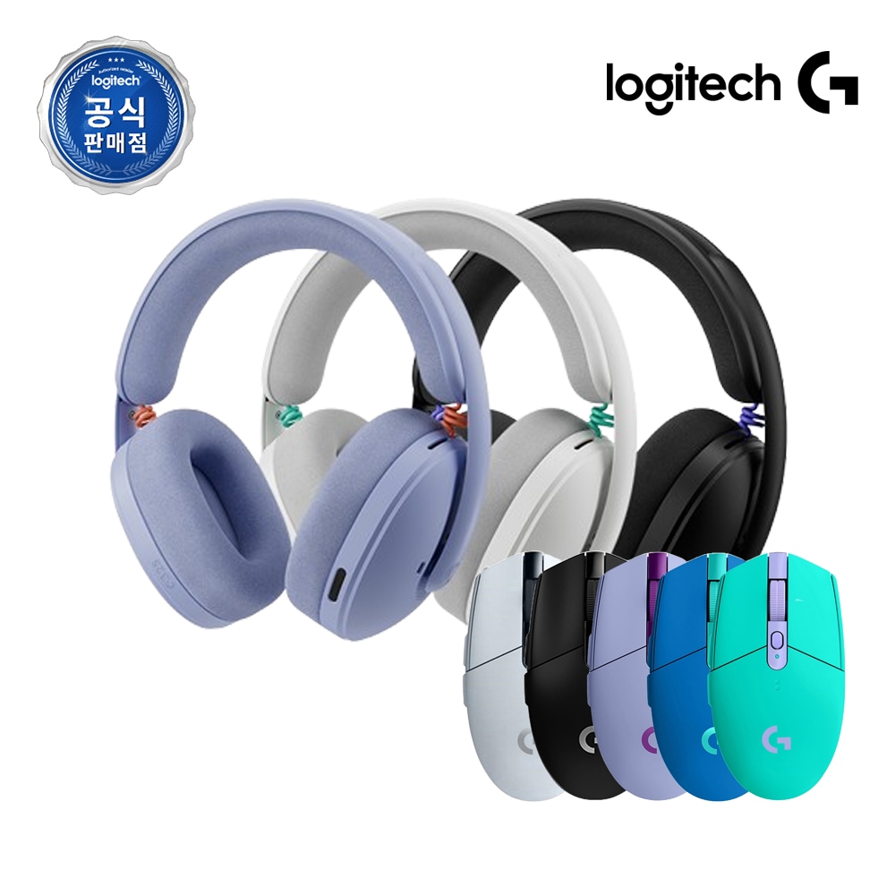 로지텍 로지텍코리아 공식 G325 무선 게이밍 헤드셋 + G304 무선 마우스 패키지