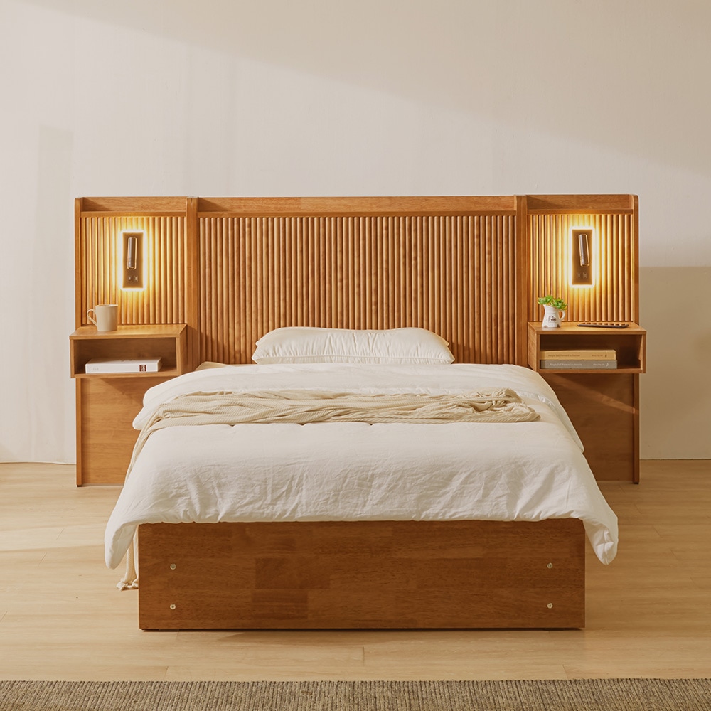 이노센트 신제품/ 알토 템바보드 호텔 수납 침대 프레임 SS