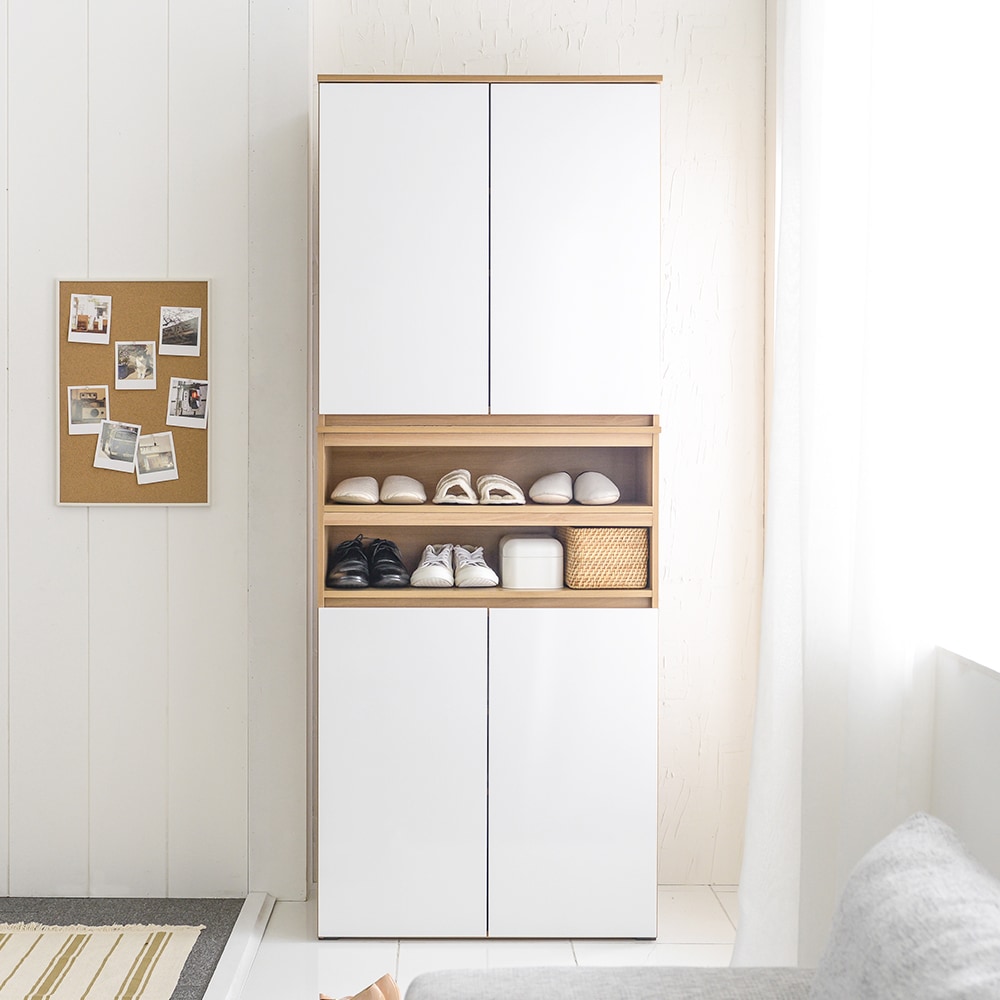 퍼니하우스 디오 대형 2단 신발장 600 현관 키큰 수납장 3colors 