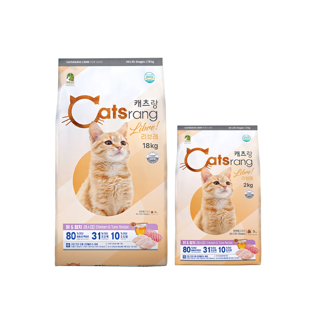 캐츠랑 캐츠랑 리브레 20kg (18kg+2kg) 구강건강 세트