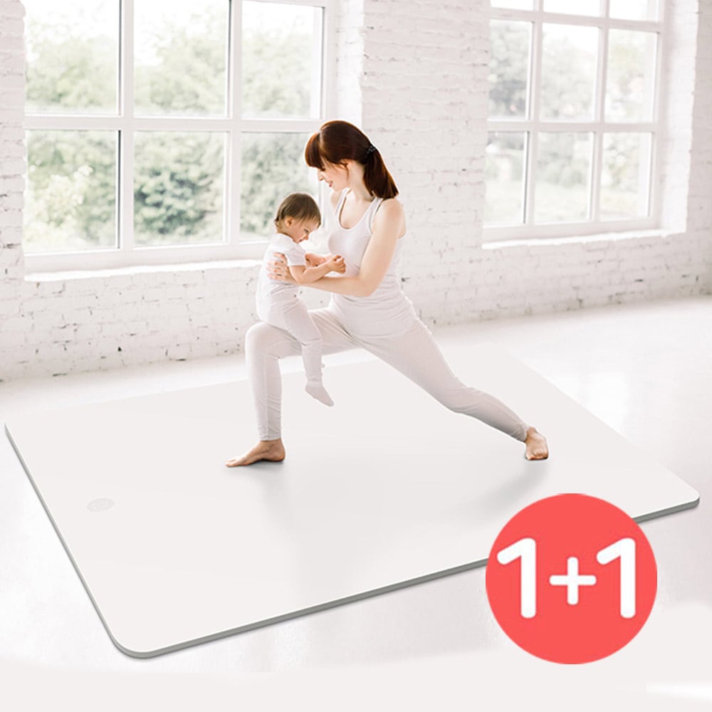 비핏 1+1 거실매트 운동매트 TPE 코르크 대형매트 자이언트122cm 요가매트
