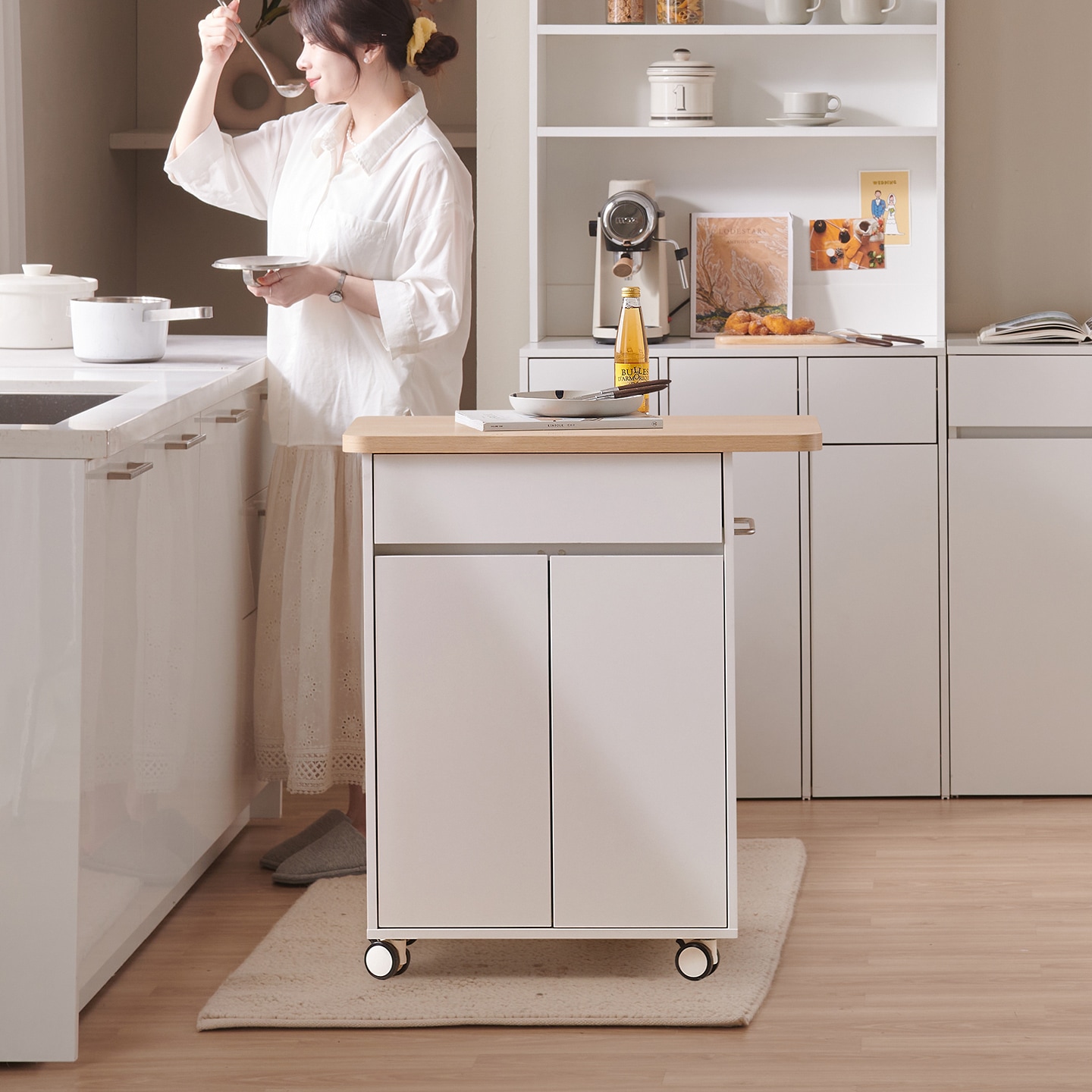 윌로우 케이트 가로 752 높이 850 이동조리대 트롤리(도어형/서랍형) 