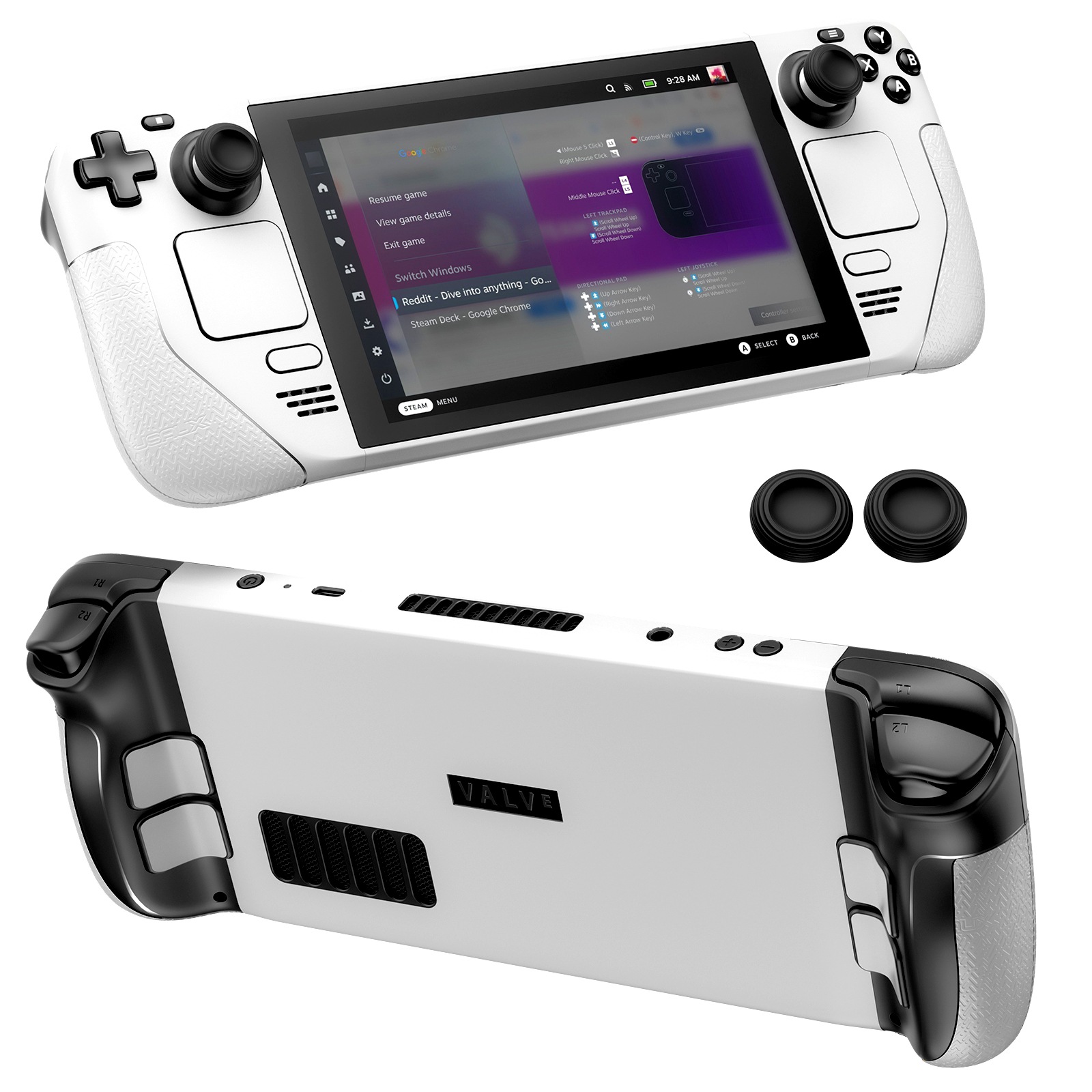 업마켓 <b>스팀</b><b>덱</b> OLED 스킨 화이트에디션 2매 JSAUX
