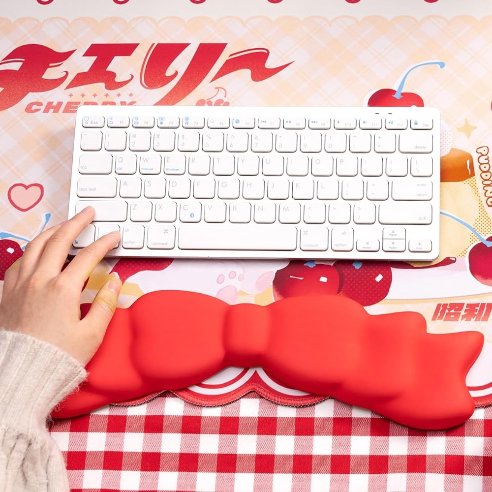 업마켓 키보드 손목받침대 팜레스트 보호대 쿠션 메모리폼 긱쉐어 리본