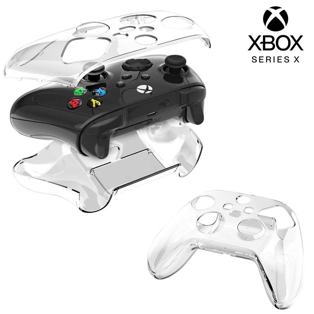 업마켓 XBOX 엑박 패드 커버 4세대 컨트롤러 투명 케이스 건전지여닫이형