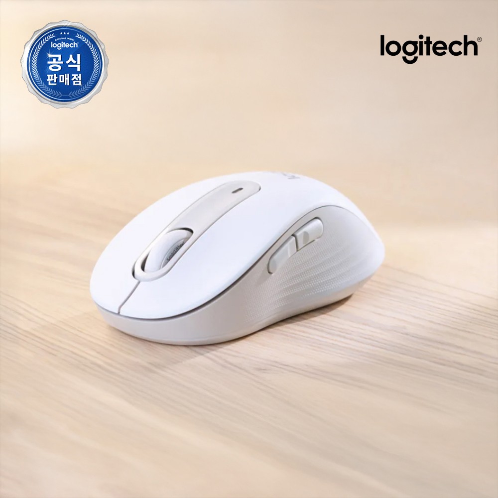 로지텍 로지텍코리아 공식 시그니처 M650 무소음 무선 마우스 M 화이트